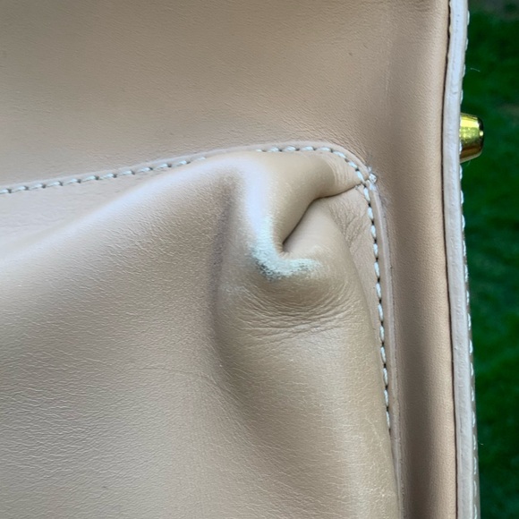 Vintage LANCEL Authentic Smooth Leather Tan Camel Medium Tote Top Handle Purse - Picture 16 of 16